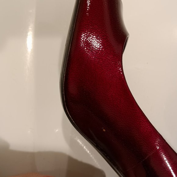 BCBGeneration Peep Toe Red Heels, Size 9.5 B - Picture 5 of 8